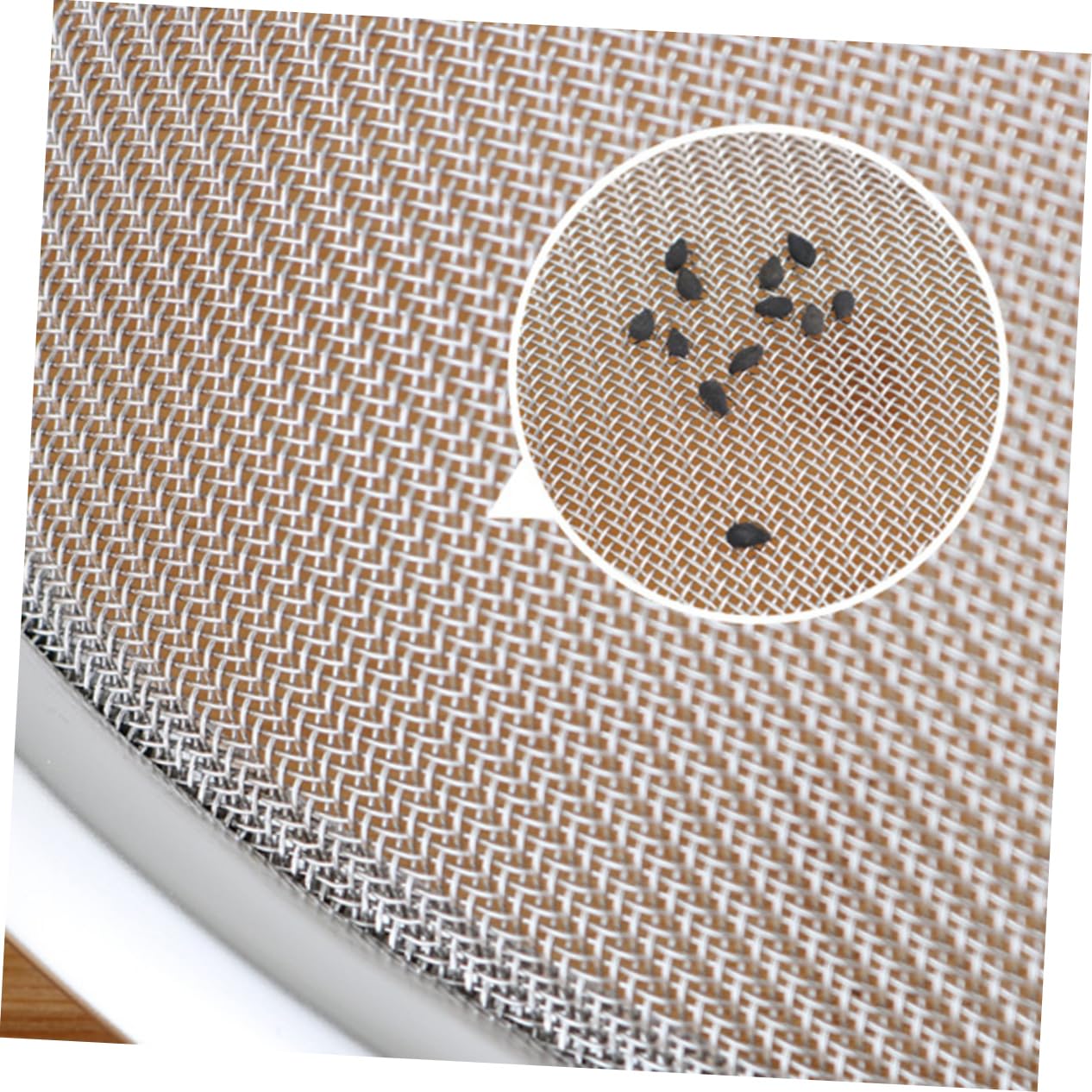 LABRIMP Colador de Malla de Acero Inoxidable Asa para Filtrar Arroz y Verduras en Cocina Doméstica, Utensilio Resistente y Práctico para Labores Culinarias