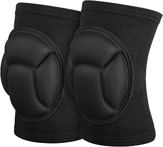 1 Pair Garden Knee Pads for Outdoor Gardening, Elastic Knit Polyester Kneeling Pads with Thick EVA Foam Support for Planting, Pruning, Weeding Gardening Lawn Work (X-Large)