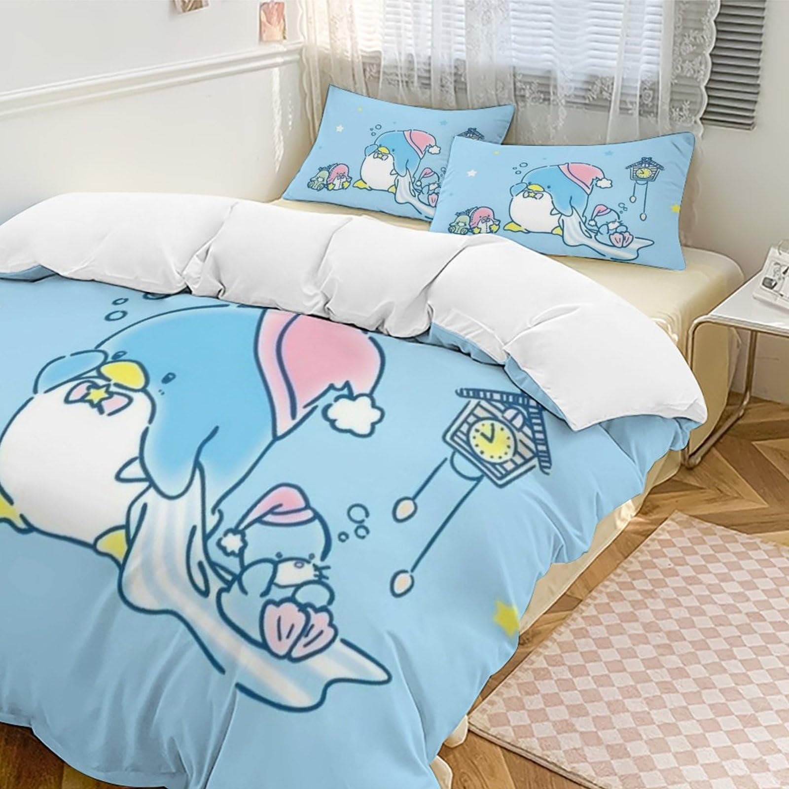 Amazon｜タキシードサム (8) 寝具 3ピース 掛け布団セット 枕カバー