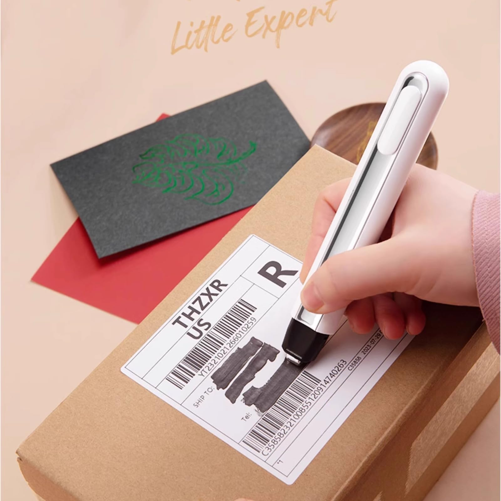Mini Penna di Calore per Cancellare, Ottenere un Calore Ottimale in 3 Secondi, Retrazione Automatica a Batteria 500 MAh, Ottima per Progetti Fai -da -te, Carte, Regali