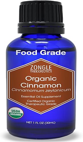 Aceite esencial de canela orgánica (hoja) certificado por USDA, seguro de ingestar, cinnamomum Zeylanicum, 1 oz