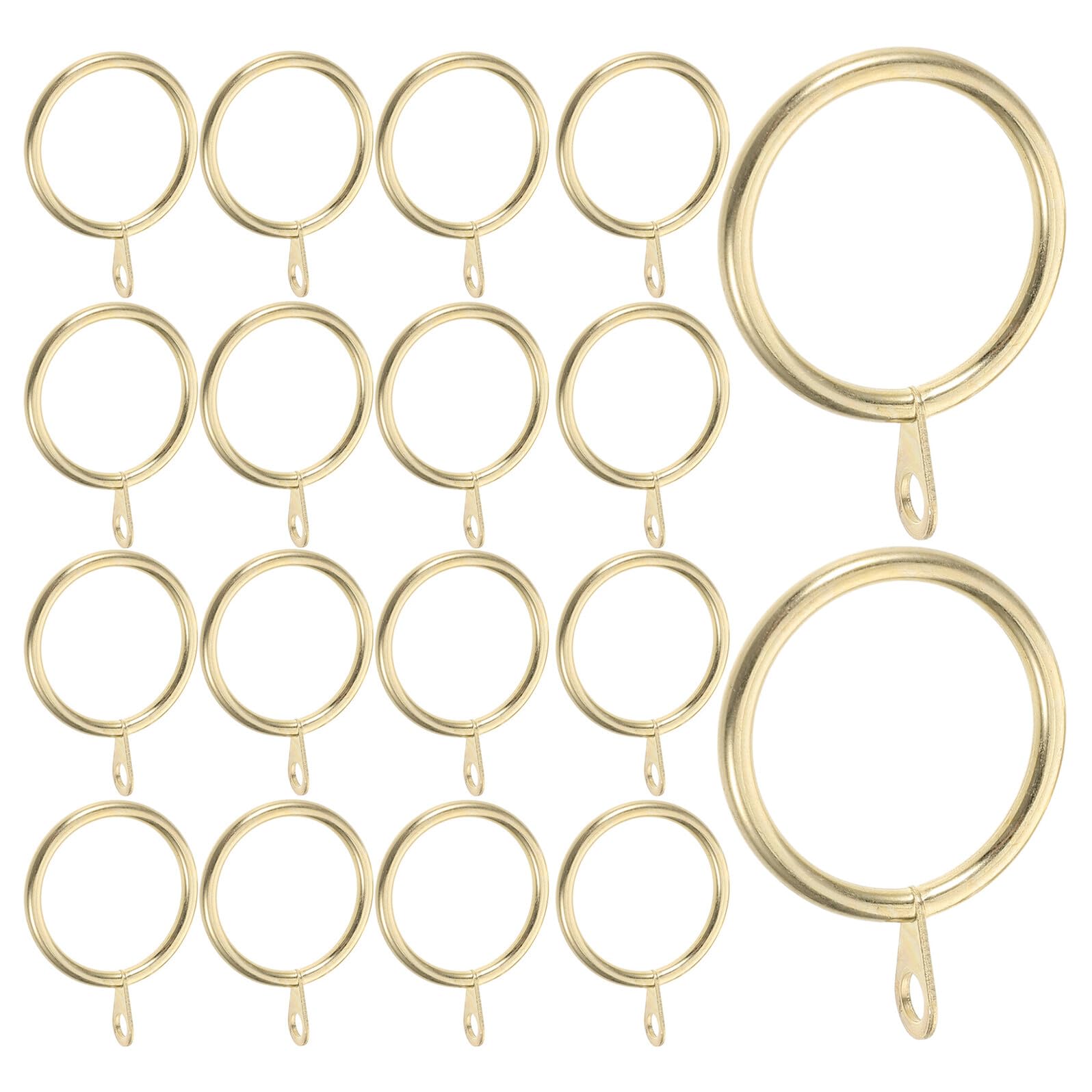 Anillas de cortina doradas de 30mm de diámetro con ganchos deslizantes para ventanas Ipetboom