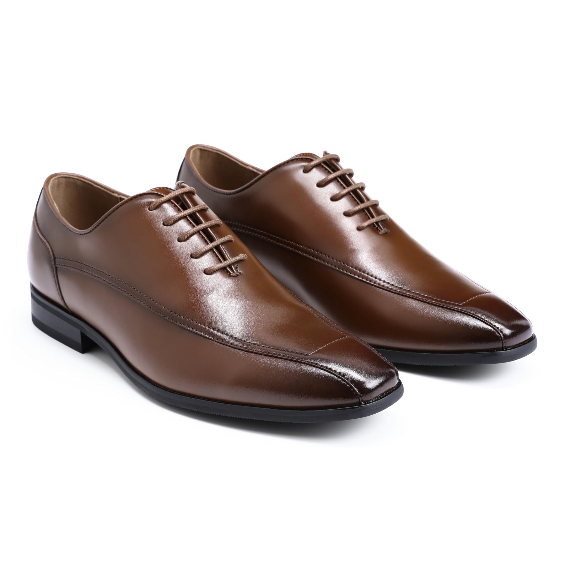 AUSTIN MILL Mens Classic Square Toe Dress Shoes Lace Up Oxfords for Work Wedding Office Prom