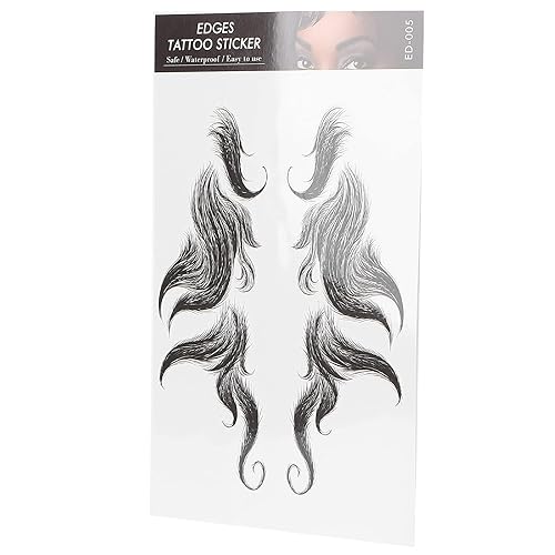 Miniatura 6 de Pegatinas para bordes de cabello, tatuajes temporales de moda, bordes para cabello, bricolaje de larga duración, calcomanía de línea capilar falsa