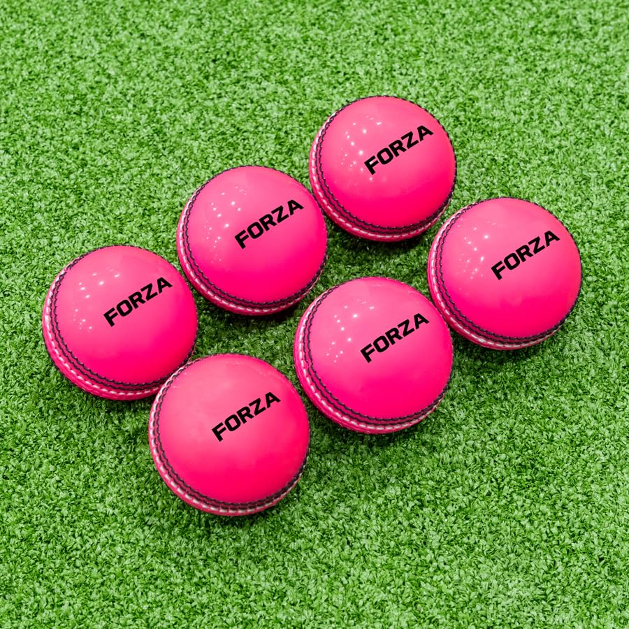 FORTRESS Cricket 'Incrediballs' [6 Pack] - Senior/Junior Cricket Balls | Foam Balls With Traditional Seams | Cricket Training & Practice - Pink or Red Cricket Ball (Pink, Senior - Pack of 6) — image 1