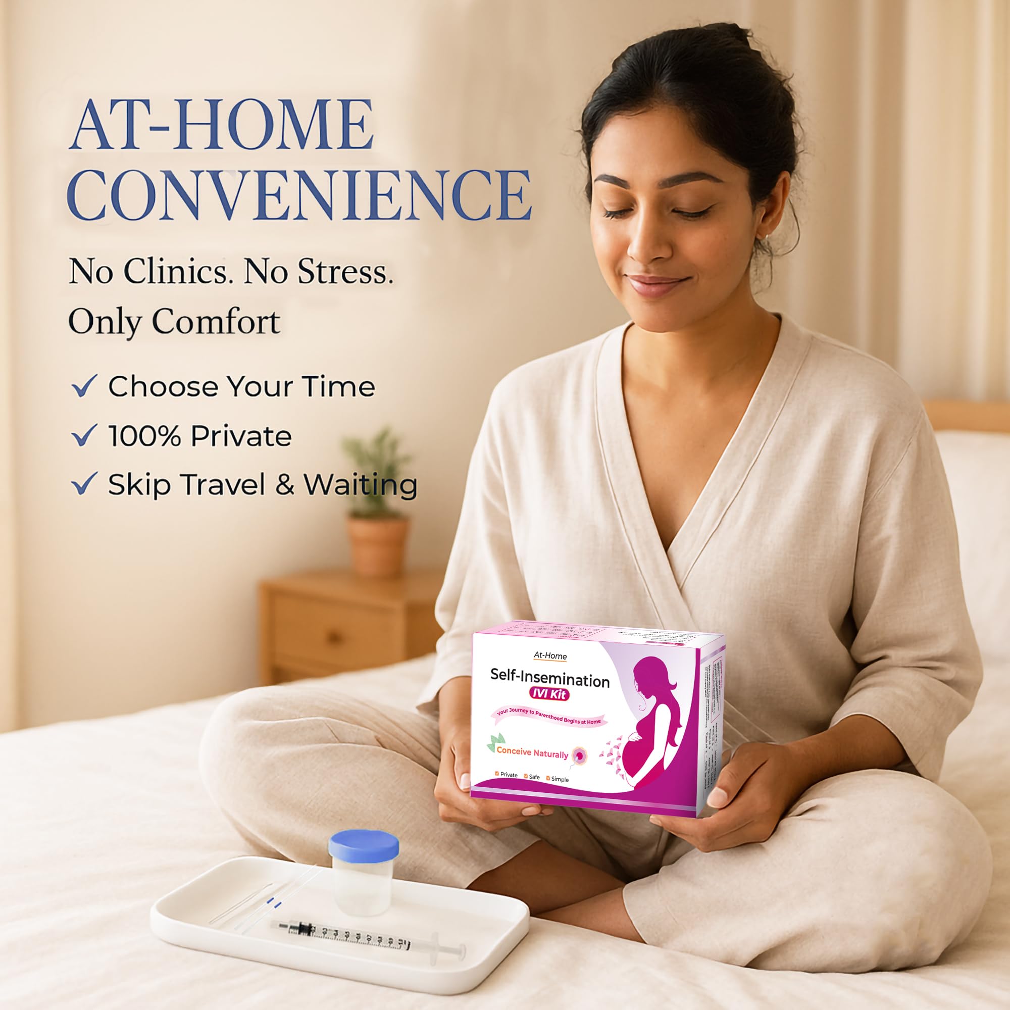 PregaPath At-Home Self-Insemination Kit – Safe, Easy, Discreet Natural Conception Aid, Private IVI Alternative, Conceive Without Intercourse – Pack of 3 Kits Includes Ovulation & Pregnancy Tests 1