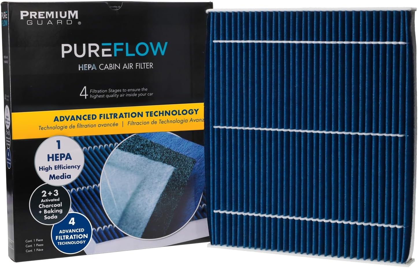 PureFlow HEPA Cabin Air Filter PC99513HX | Fits 2019-2025 Volvo XC40, 2021-2025 Polestar Polestar 2, 2021-2024 Volvo XC40 Recharge, 2022-2024 C40 Recharge, 2025 EX40, EC40, 2022-2023 C40