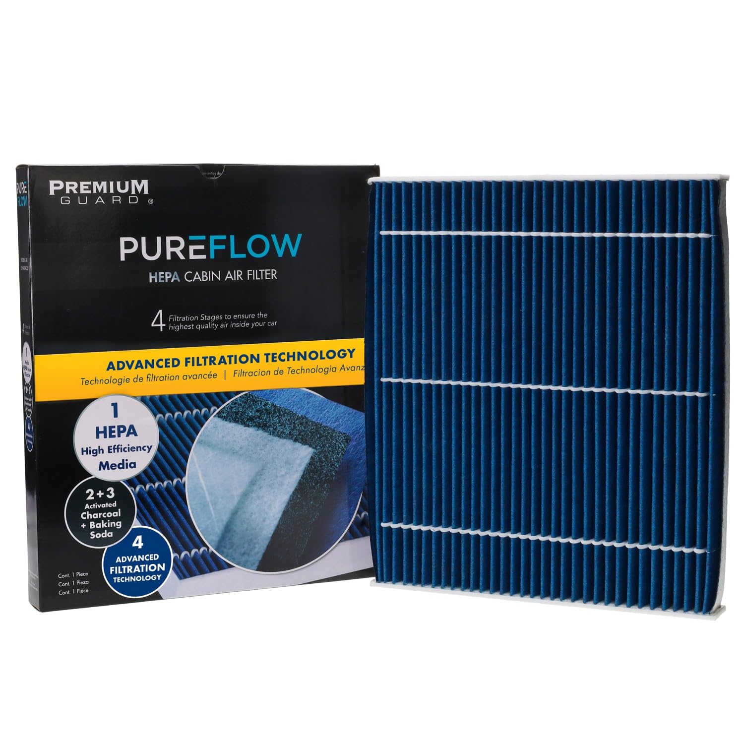 PureFlow HEPA Cabin Air Filter PC99513HX | Fits 2019-2025 Volvo XC40, 2021-2025 Polestar Polestar 2, 2021-2024 Volvo XC40 Recharge, 2022-2024 C40 Recharge, 2025 EX40, EC40, 2022-2023 C40