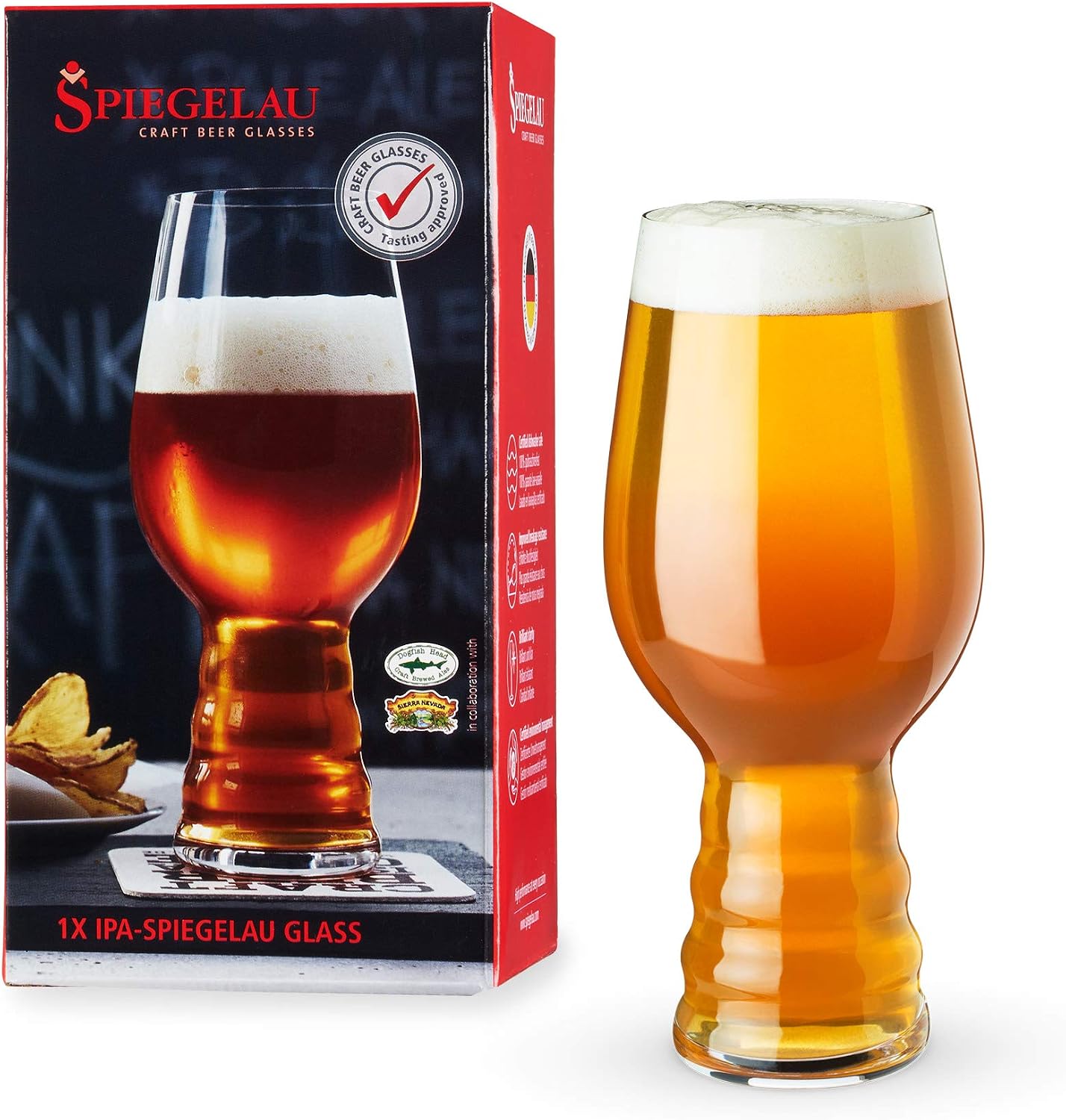 Amazon.co.jp: シュピゲラウ(Spiegelau) クラフトビールグラス IPA インディア・ペール・エール 540ml ...