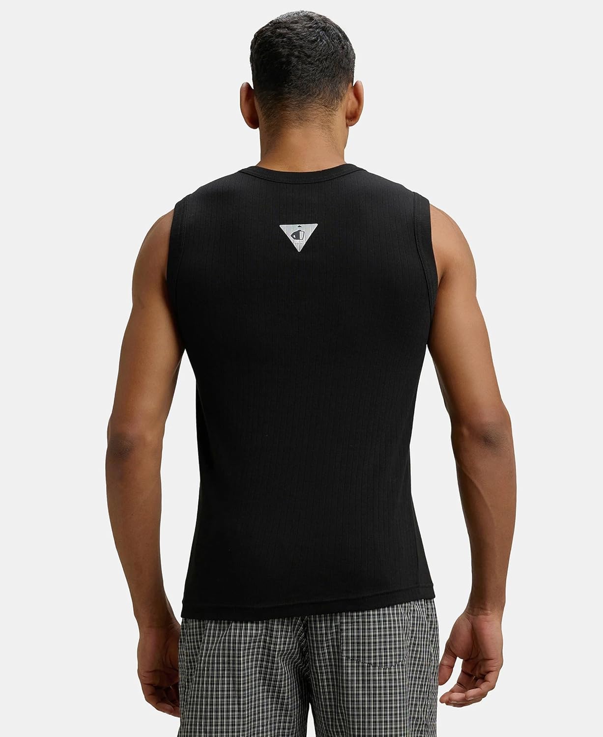 JOCKEY Round Neck Fashion Vest For Men Black S