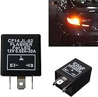 Vista 6 de x xotic tech 1 relé electrónico LED intermitente CF12 de 12 V y 2 pines para instalar bombillas LED de señal de giro LED con problemas de hiperflash