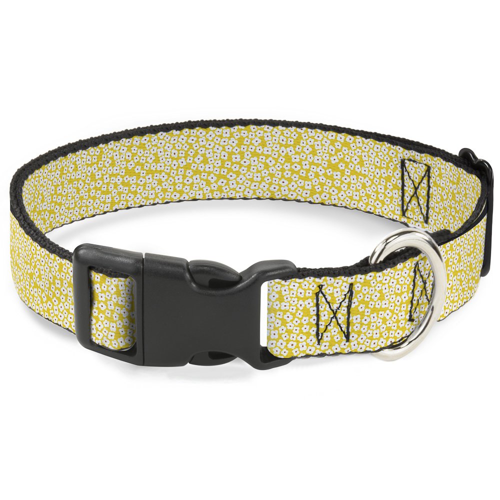 Collier fleurs jaunes pour chien idéal pour les balades printanières et l'éducation des chiots