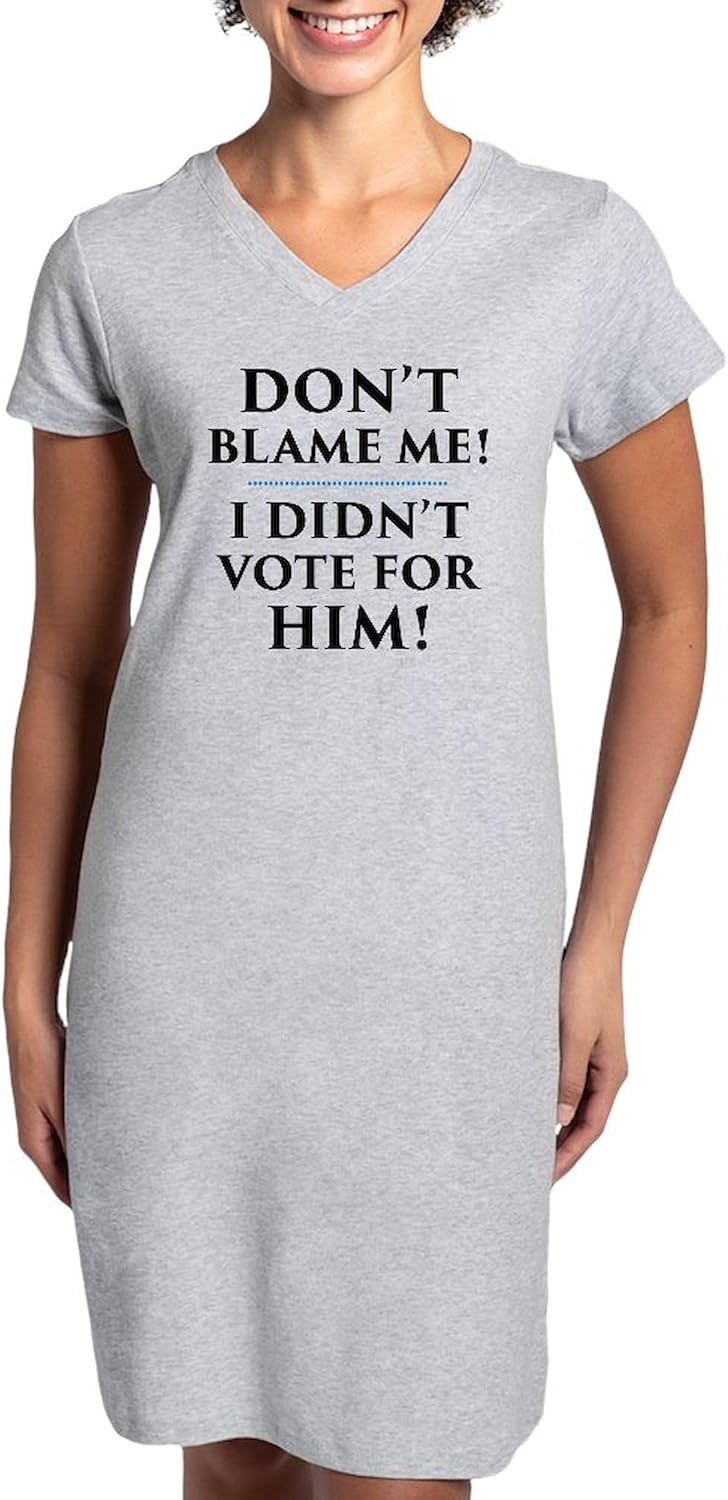 CafePress I Didn't Vote For Him Women's Nightshirt, Soft Long Pajama Shirt, Cotton PJs