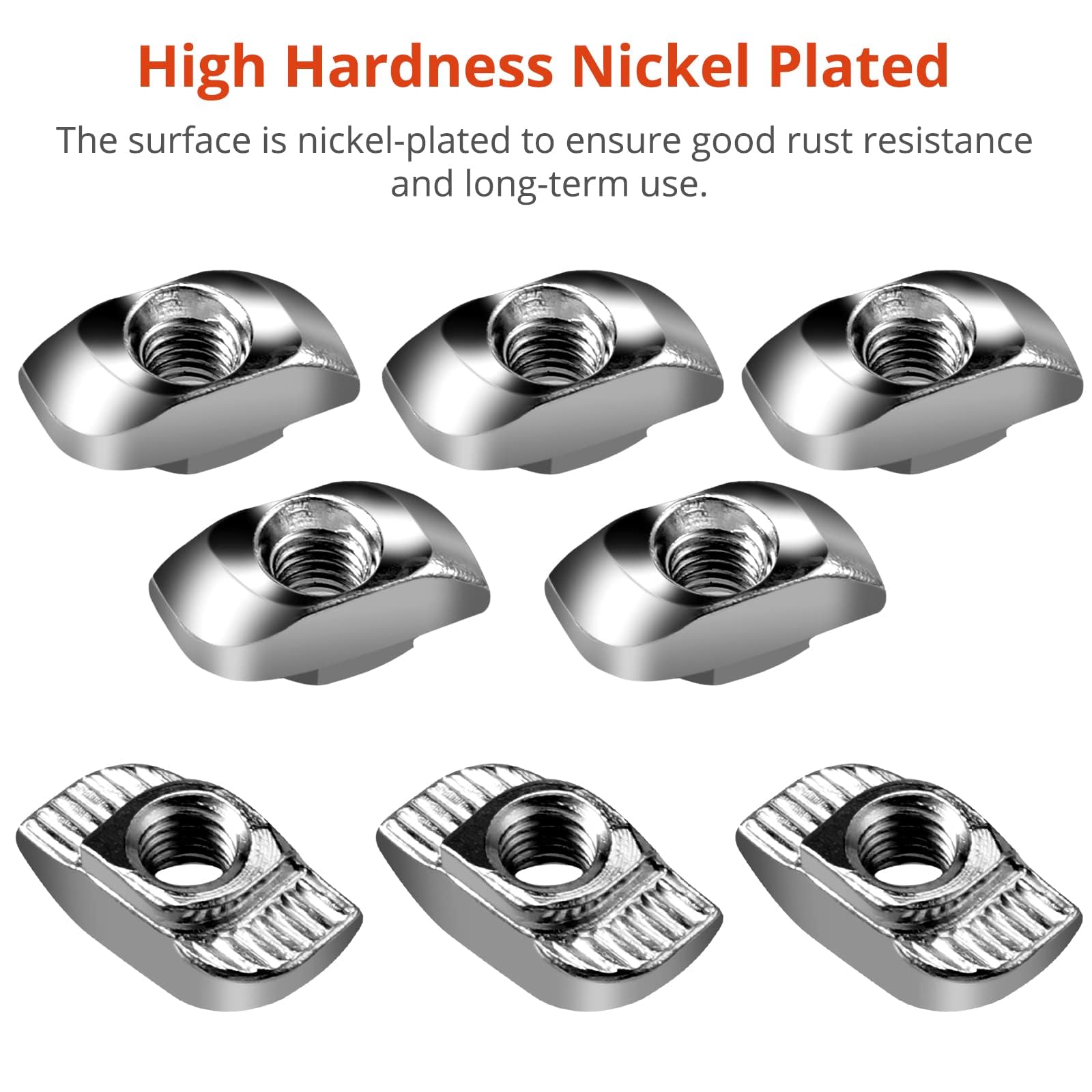 T-Scanalatura Dado A Testa Martello 100 Pezzi(EU30-M6) Dadi A T A - Foto 10