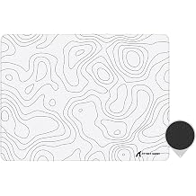 ATTACK SHARK CM02SE Gaming Mouse Pad, Non-Woven Texture Surface, Anti-Slip Rubber Base, Anti-Fraying Stitching Portable Mouse Mat for Mac/PC/Laptop Office&Gaming Accessories 410 * 310 * 4mm White