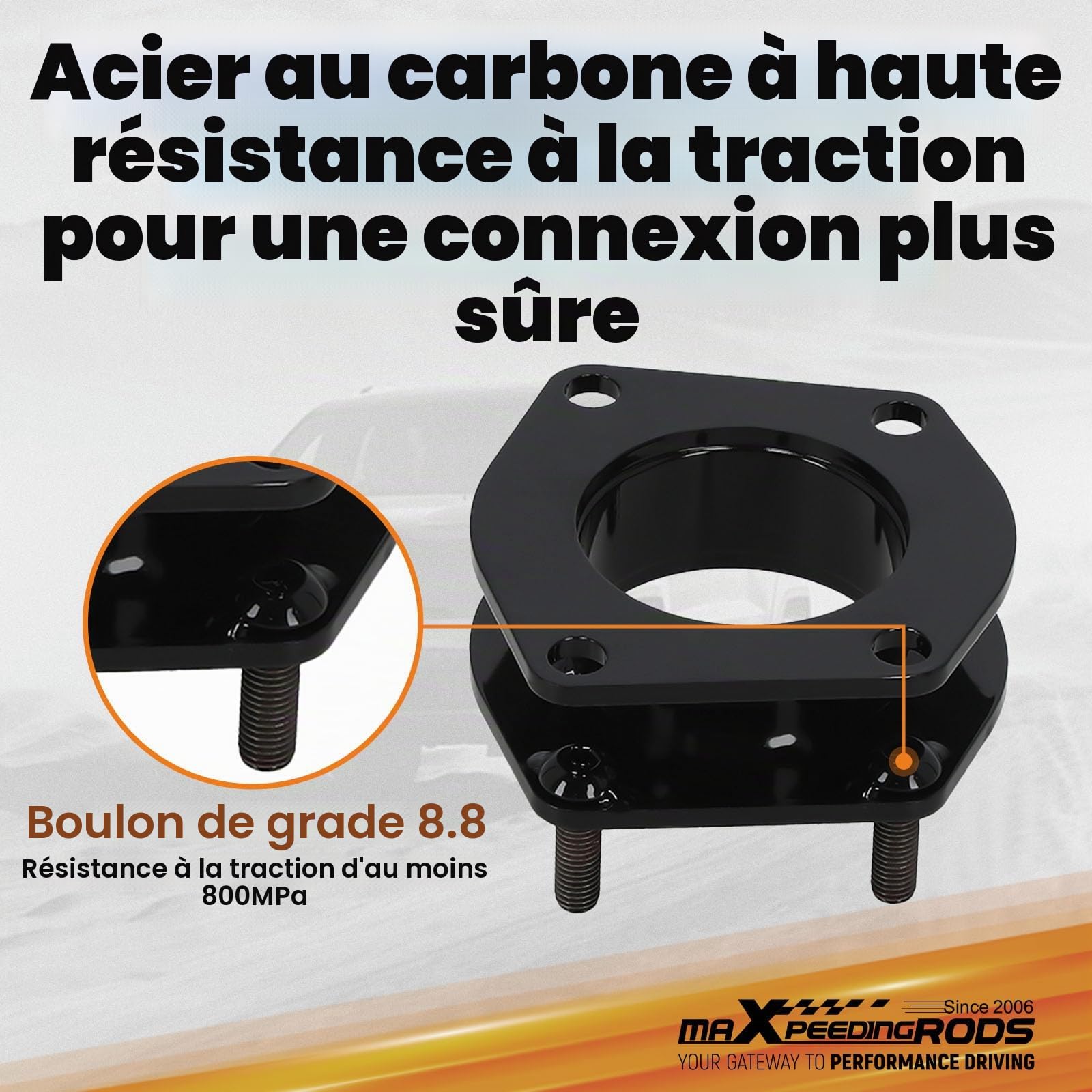 maXpeedingrods Kit Surélévation pour Jeep Commander 2WD/4WD 2006‑2010 | Kit De Rehaussement Avant Et ArrièRe De 2 Pouces Pour Jeep Grand Cherokee Wk 2wd/4wd 2005–2010