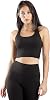 90 Degree By Reflex Long Line Sports Bra Racerback Workout Medium Impact Yoga Top