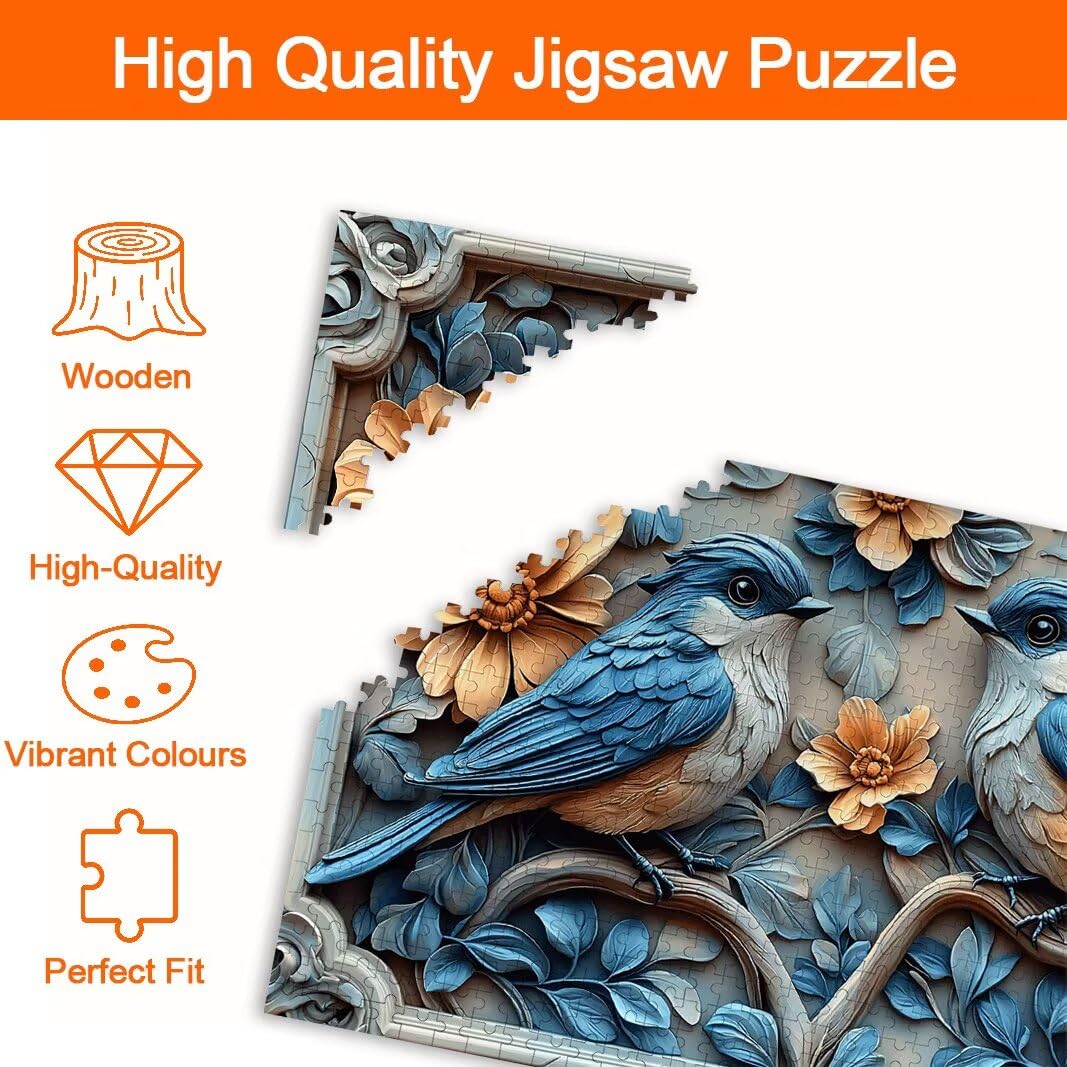 Puzzle 3000 Piezas, Puzzle Pájaro, Rompecabezas Adultos, Regalo Mujer -8265