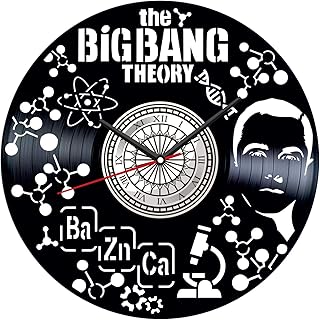 Teoria wielkiego wybuchu płyta winylowa zegar ścienny w stylu retro cichy wystrój domu unikalna sztuka specjalne akcesoria do domu kreatywna osobowość prezent