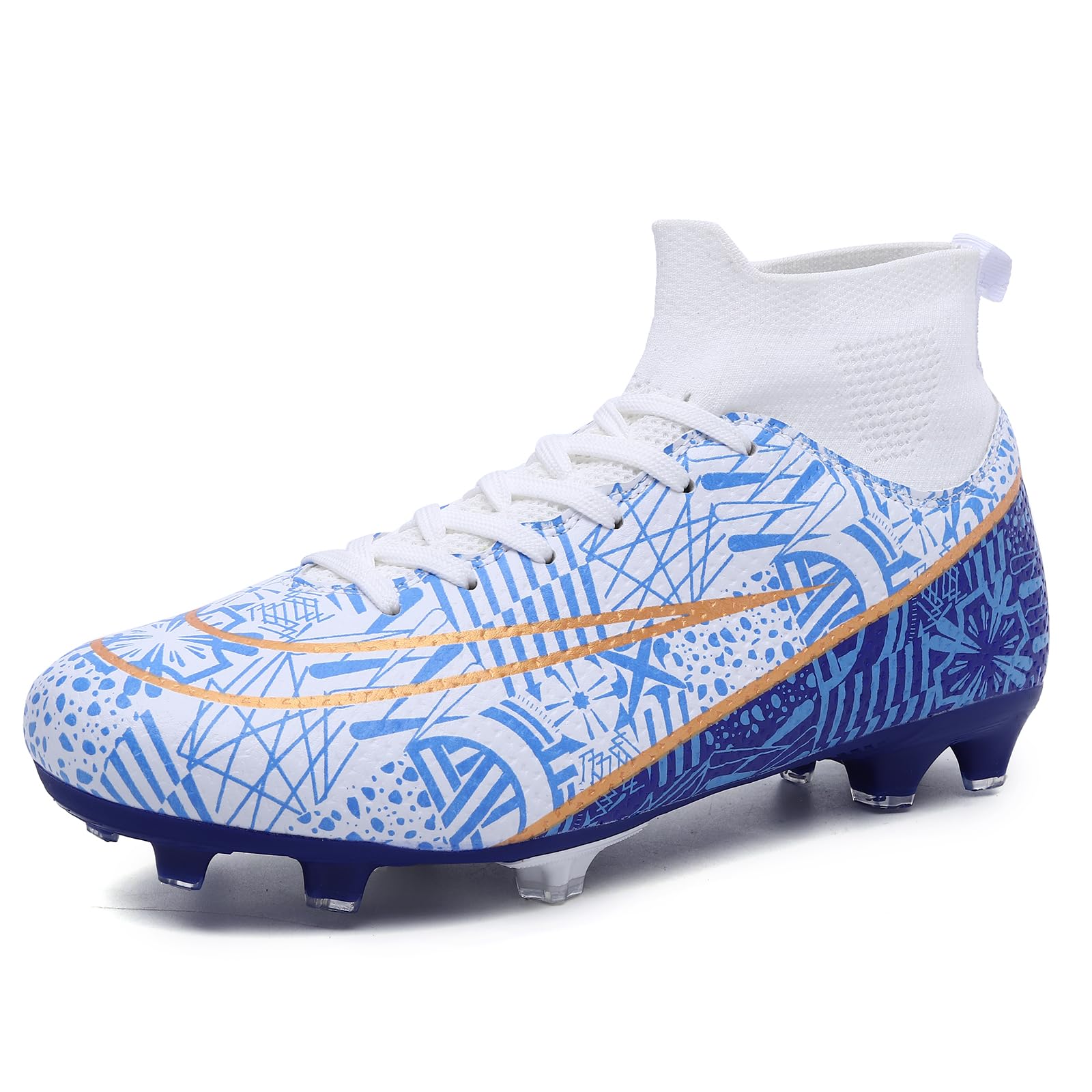 ASoftLandMens Soccer Cleats Women Football Cleats for Big Boy AG