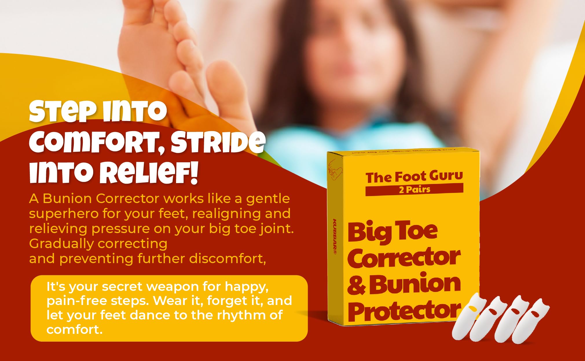 The Foot Guru - Corrector y protector de juanetes suave