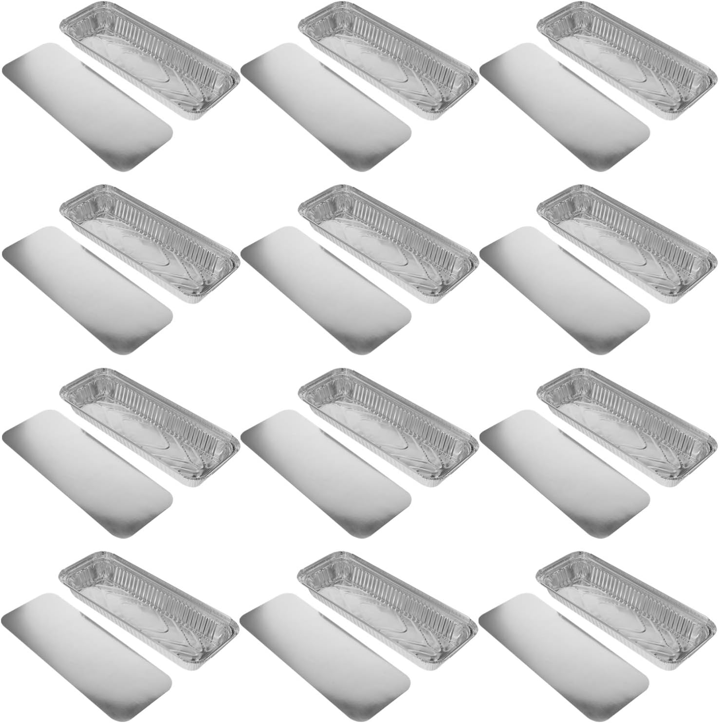 Cabilock 15Sets Aluminum Foil Pans Disposable Toaster Oven Pans Mini