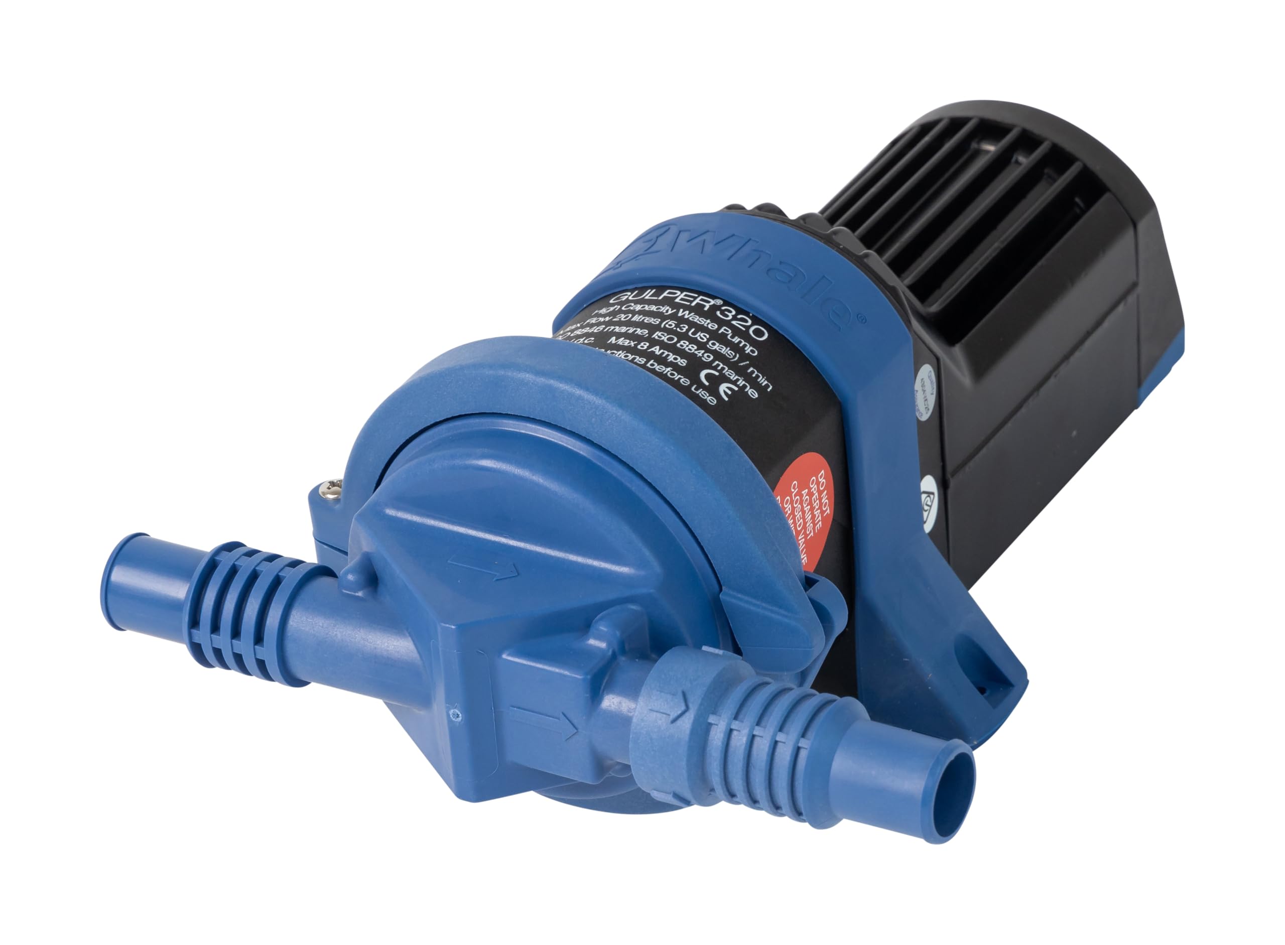 Whale Gulper Toilet Pump for Holding Tank - Electric Discharge/Pump-Out - 4.6 GPM Flow Rate - 12V/24V