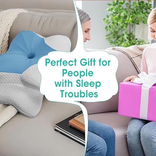 Miniatura 8 de Almohada cervical ergonómica para aliviar el dolor, almohada de espuma viscoelástica de contorno ajustable para dormir de lado, espalda, estómago,