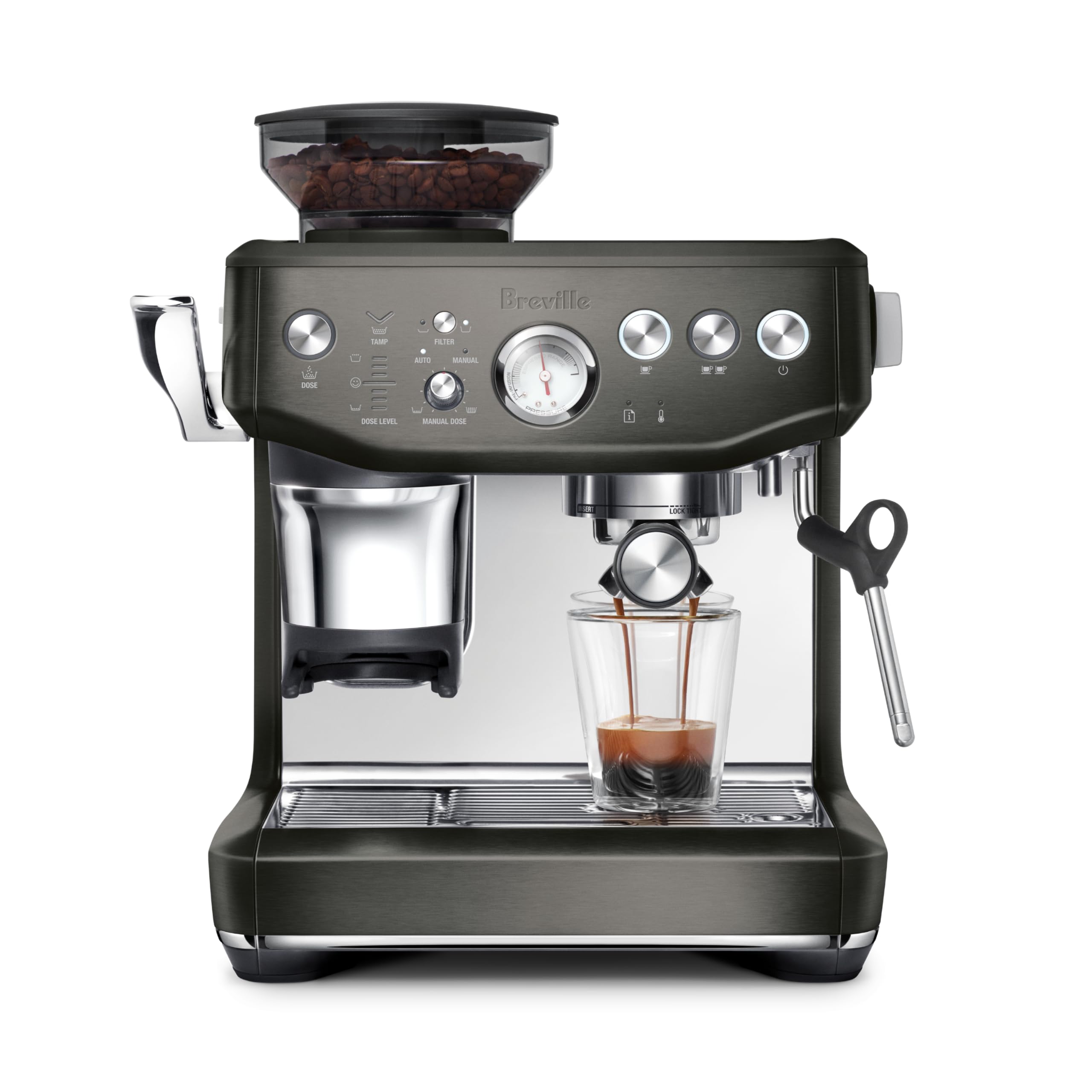 Breville Barista Express® Impress Espresso Machine, Black