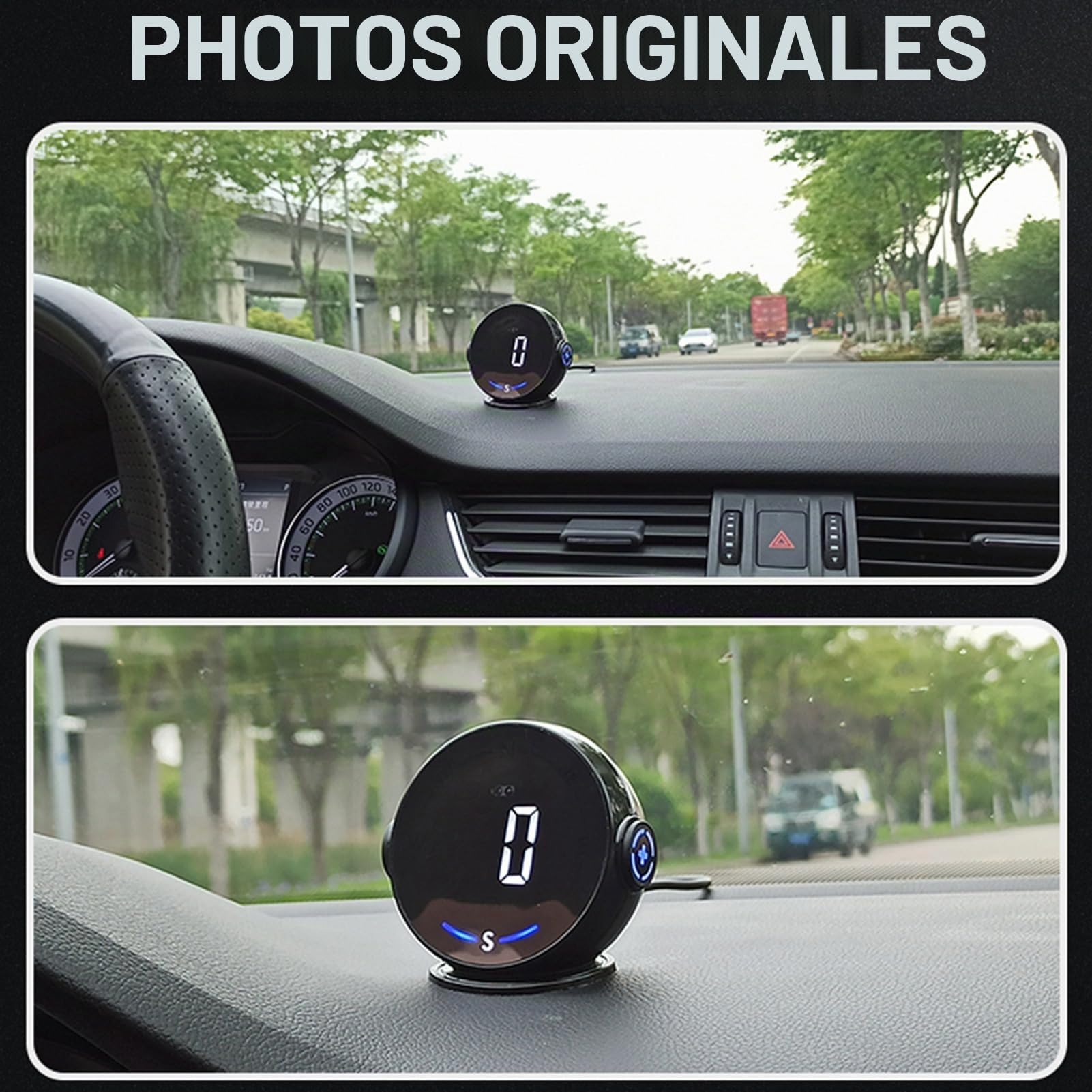HUIOP Altimètre Voiture, Compteur de Vitesse du Système GPS H600G Affichage Numérique Compteur d’Altitude et de Vitesse Affichage Tête Haute