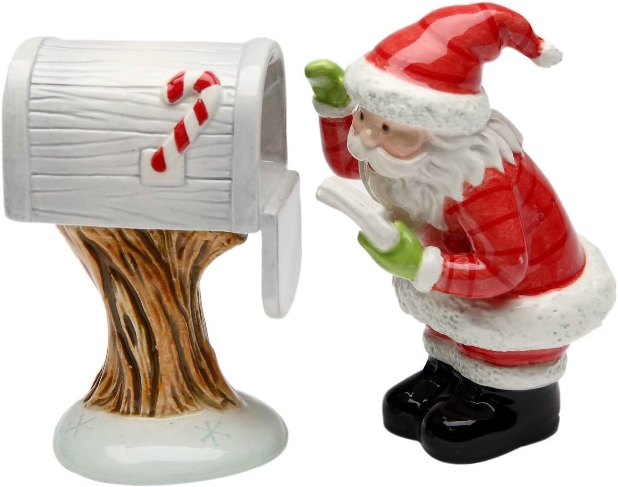Appletree Design Mail for Santa Salt and Pepper Set, 3-1/2-Inch