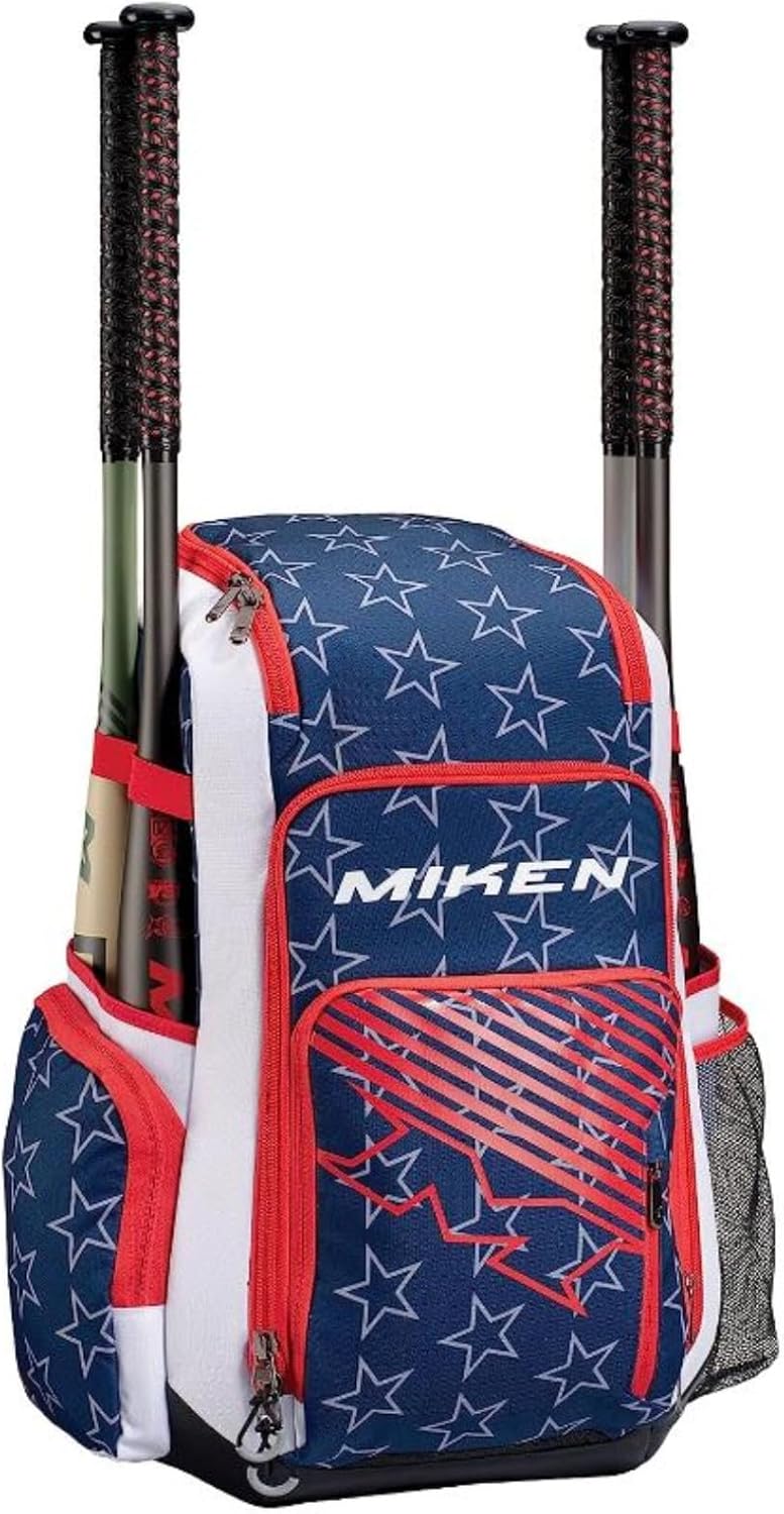 Miken | Deluxe Backpack Equipment Bag | Slowpitch Softball | Multiple Styles