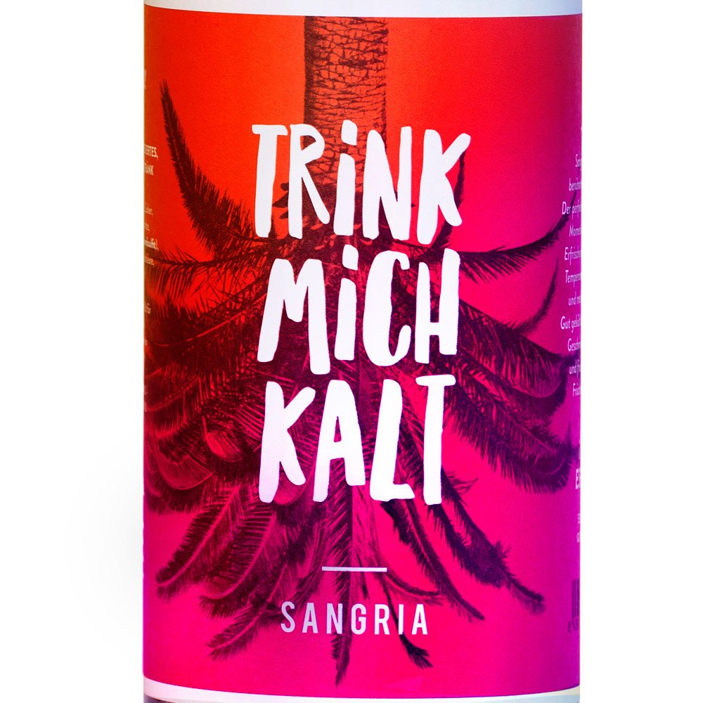 Sangria aus Spanien | TRINK MICH KALT | Das fruchtig-süße Kult-Getränk für den Sommer | Weinpaket Spar-Set mit 6 Flaschen