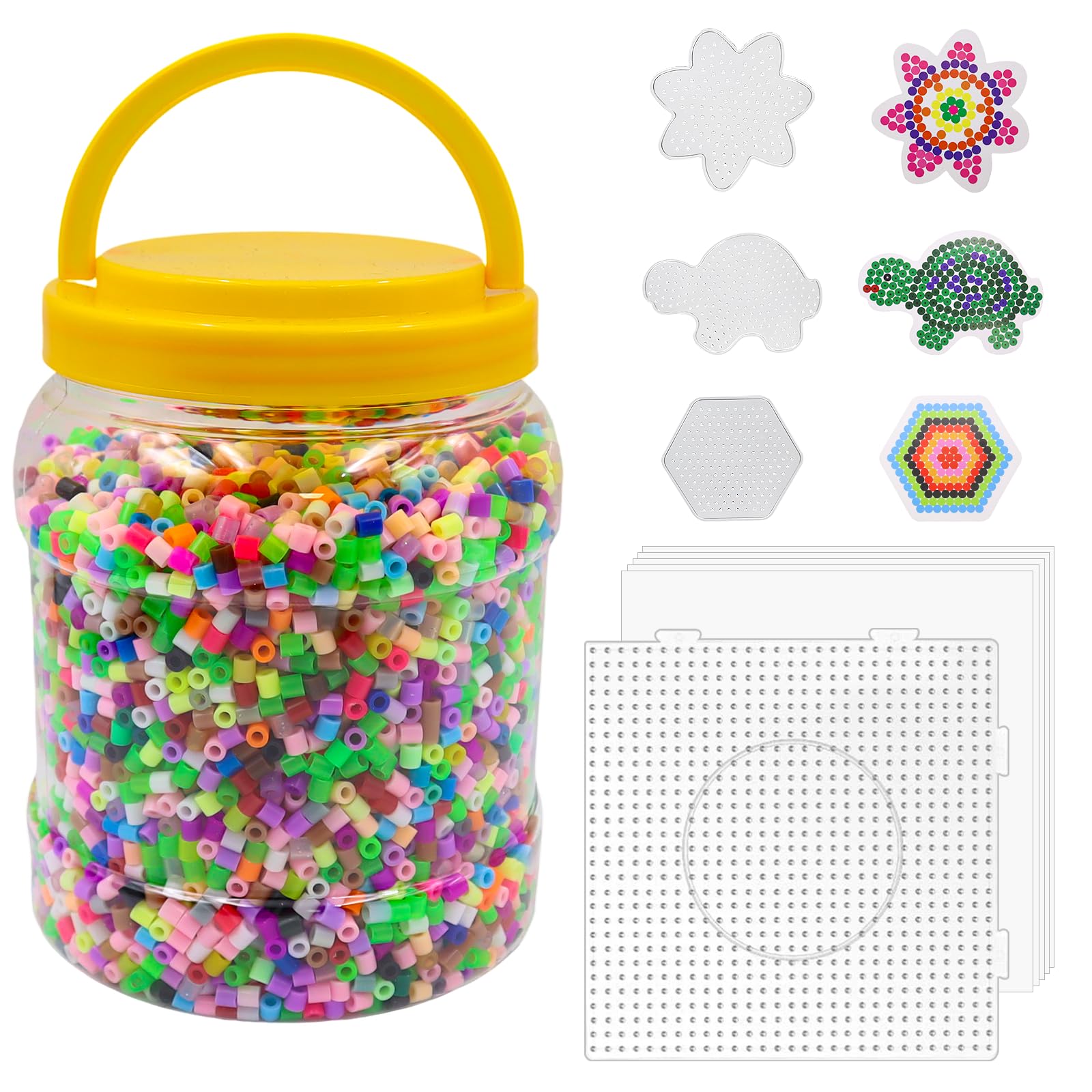 Cuentas fusibles kit manualidades de 14000 abalorios para evitar figuras frágiles