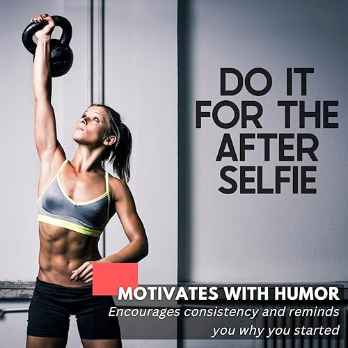 Miniatura 2 de My Vinyl Story Calcomanía motivacional para pared de gimnasio grande con frase en inglés Do It for The After Selfie (Do It for The After Selfie)