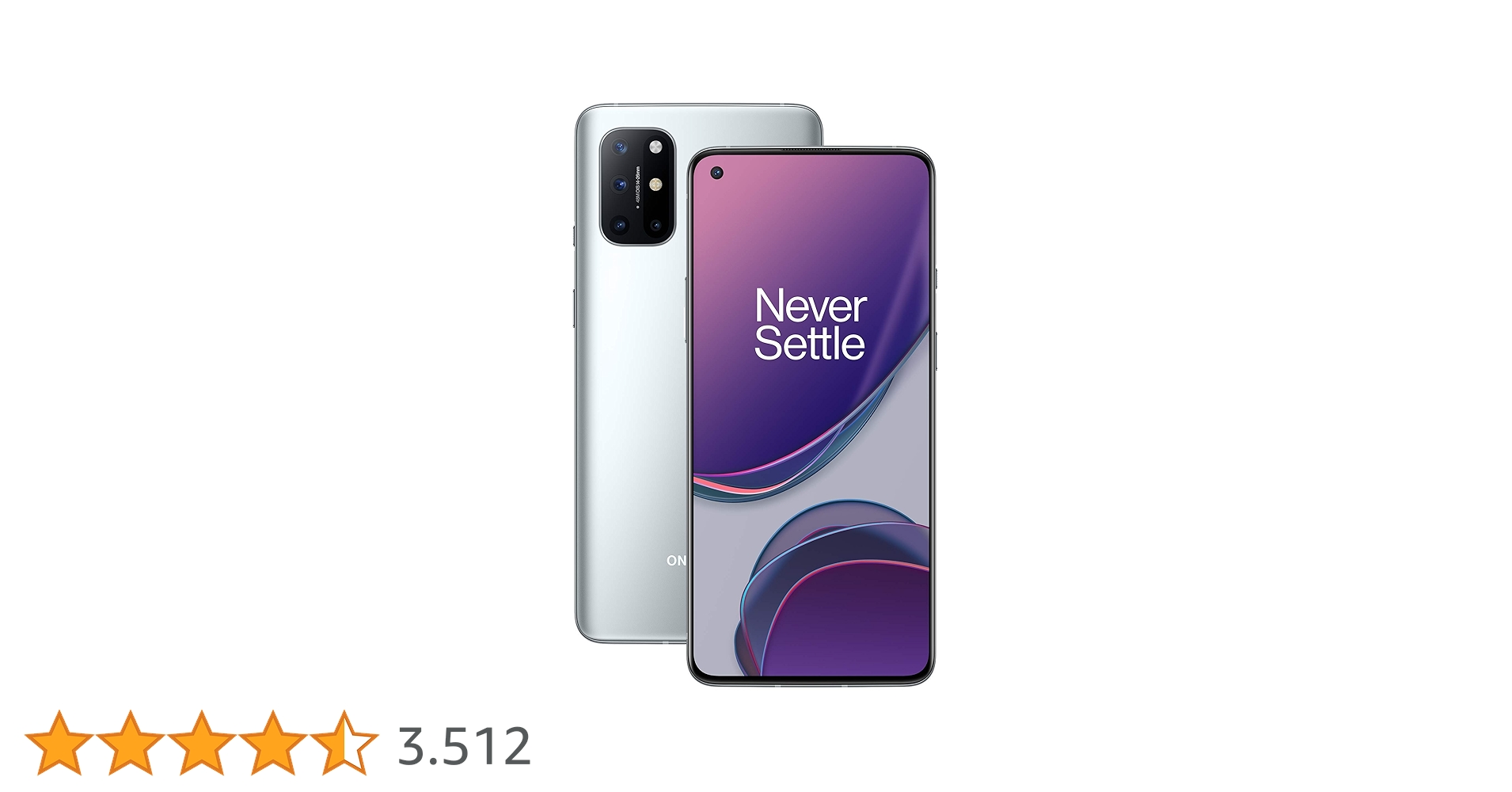 Oneplus 8T KB2003 8GB/128GB SIMフリー OnePlus 8T KB2003 Smartphone 8GB + 128GB, Lunar Silver
