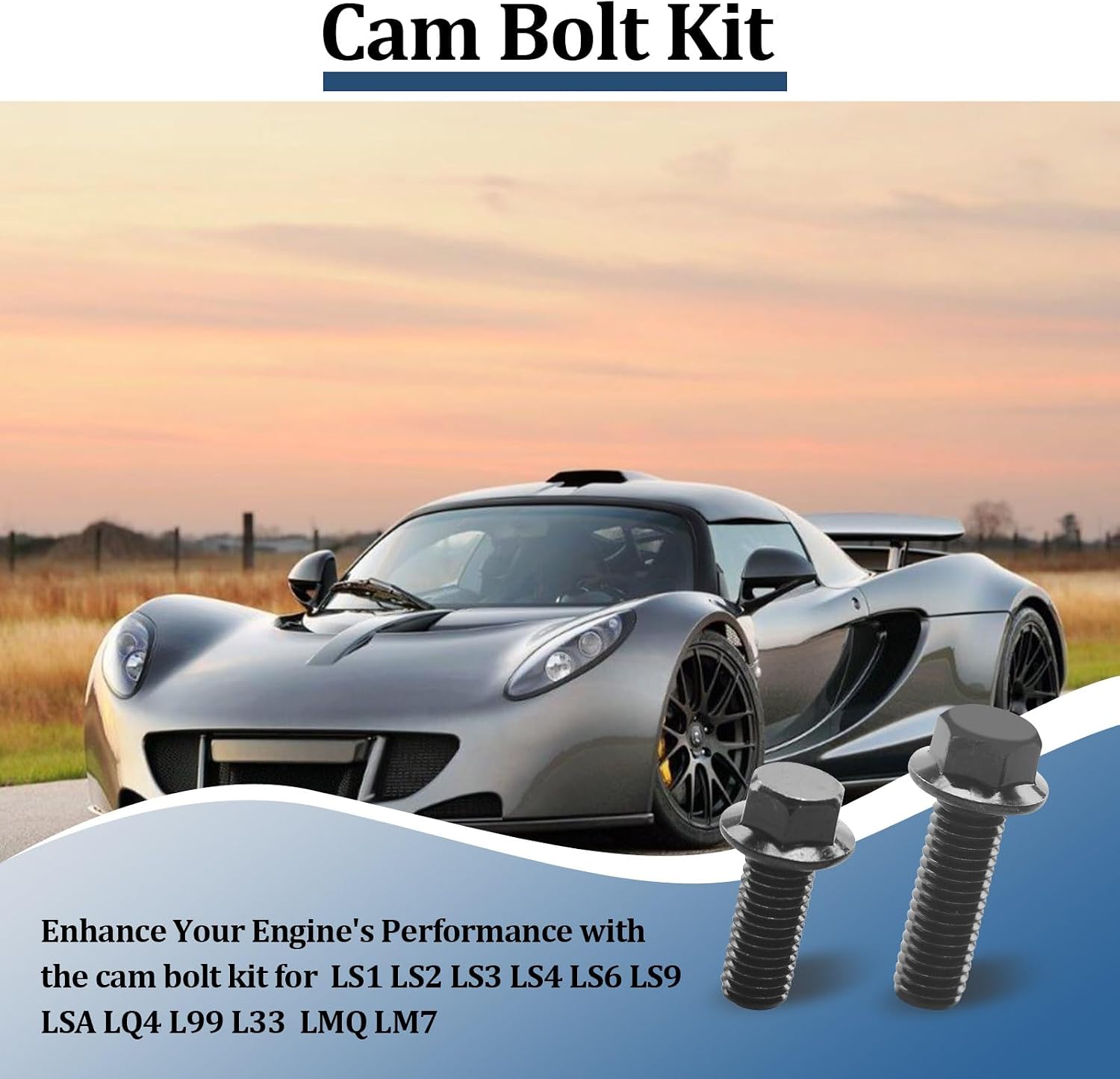 LS 134-1003 134-1002 Cam Bolt Kits,Retainer Plate Bolt for LS1 LS2 LS3 LS6 LQ4 LMQ LM7