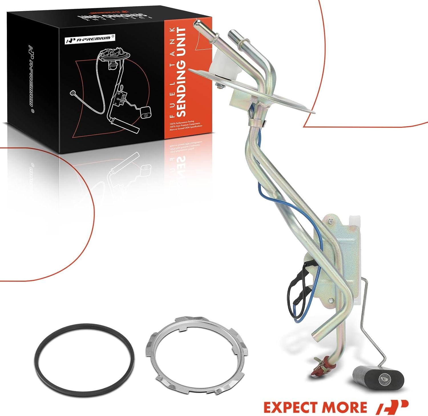 A-Premium Rear Fuel Tank Sending Unit Compatible with Ford F-250 F250, F-350 F350, 1990 1991, 7.3L