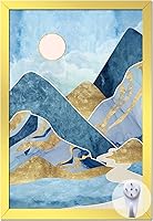 Vista 25 de Marco de fotos dorado, marco de fotos de 8 x 8 pulgadas para póster de foto cuadrada, lienzo, certificado, documento, exhibición horizontal