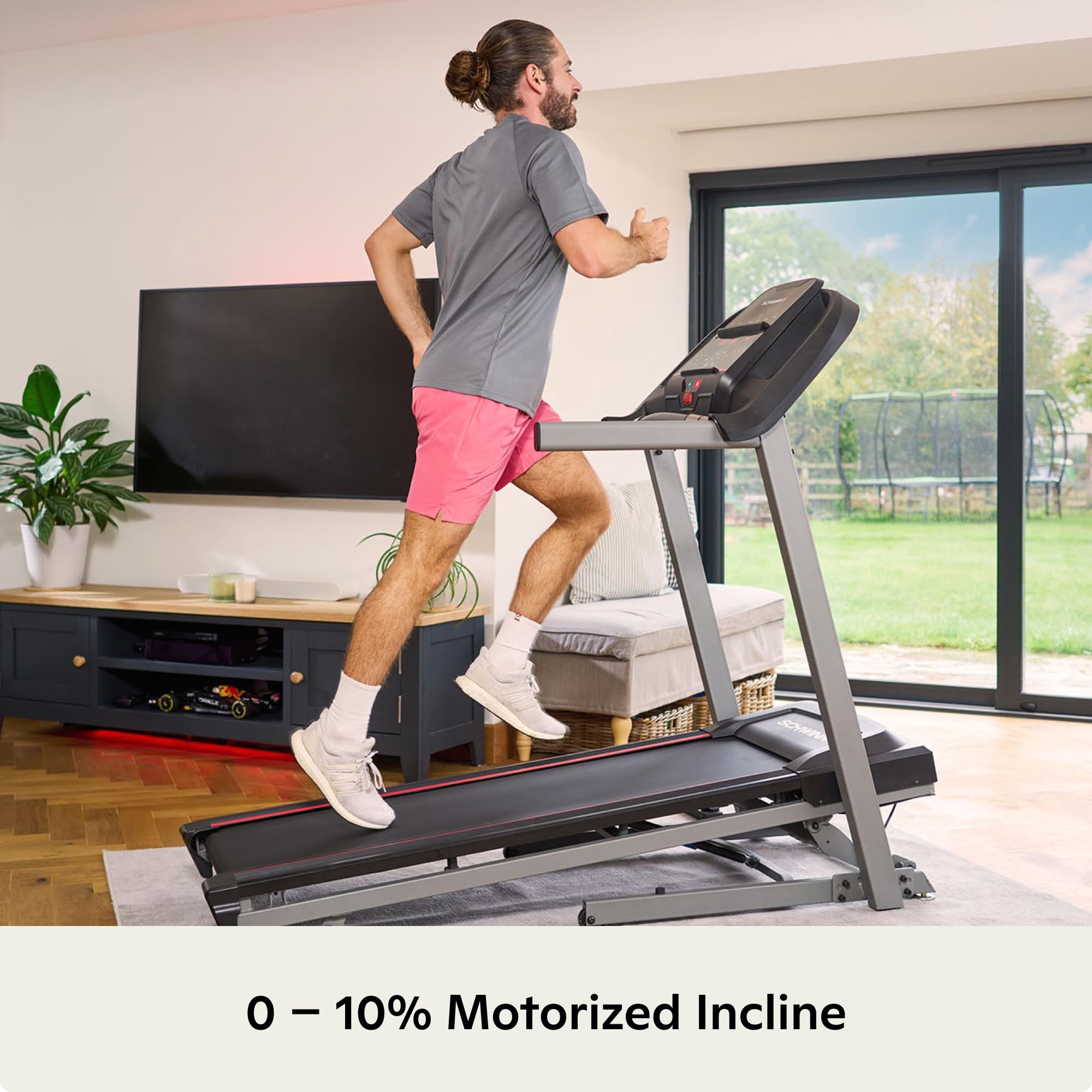 Schwinn Laufband Serie – elektrisch klappbar mit Bluetooth FTMS, kompatibel mit JRNY, Zwift & Kinomap – bis zu 18 km/h, SoftDrop, leise für Zuhause