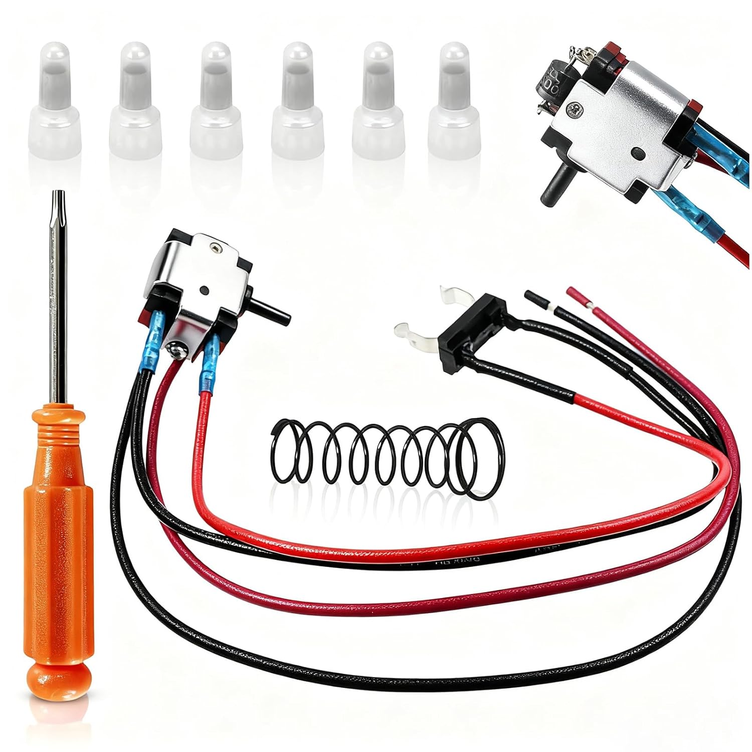 291632001 Cordless Leaf Blower Switch 36V OME Part for Ryobi RIDGID Troy-BILT Echo Powerstroke Workforce BLACKMAX Blower Genuine Wiring Harness Replaces Parts