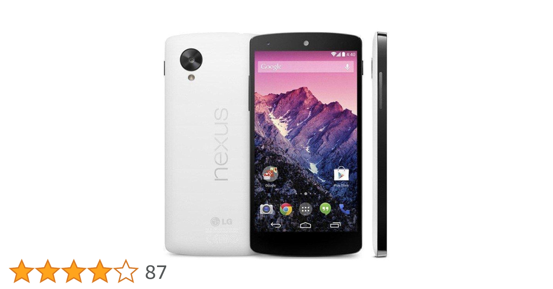 【美品】Nexus 5   32GB  ホワイト Google Nexus 5 Unlocked GSM Phone, 32Gb (White) D821 - No 4G