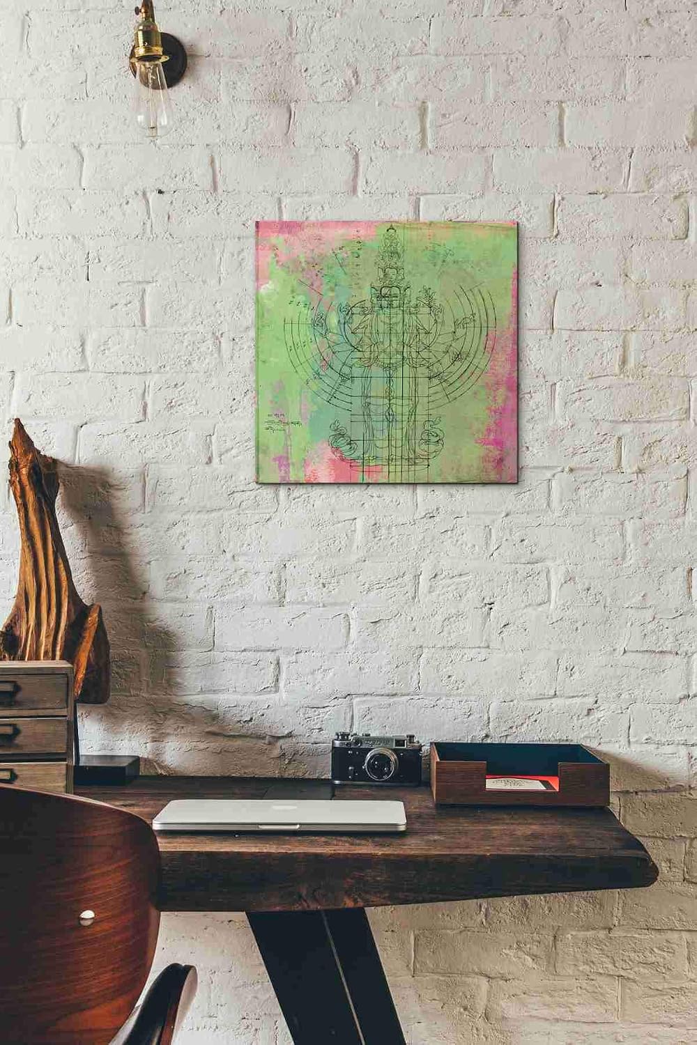 Epic Graffiti 'Oneness' by Elena Ray Canvas Wall Art, 12"x12"