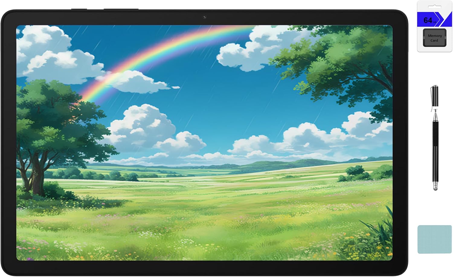Galaxy Tab A9+ 11 inch 256GB Android WiFi Tablet, Big Screen, Quad Speakers, Upgraded Chipset, Multi Window Display, Slim, Light, Durable Design, Graphite with Accessories