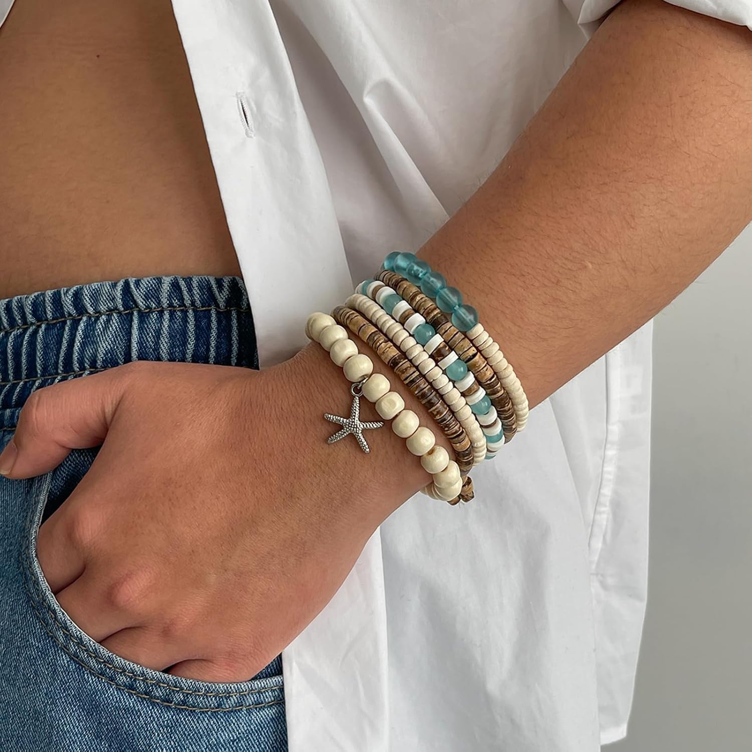 Shell Bracelet Summer Bracelets Beach Bracelets for Women Summer Beach Jewelry Accessories Vacation Outfits - Image 2