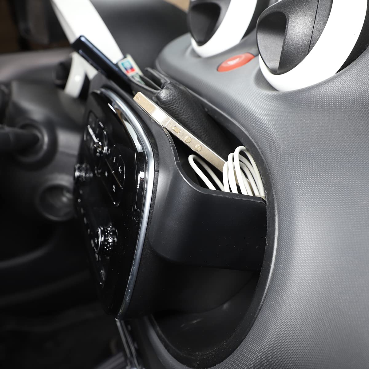 YIWANG Bracciolo Centrale in plastica ABS per Benz Smart 453 Fortwo Forfour 2015-2020 Vassoio portaoggetti per Console Centrale (Stile 2)