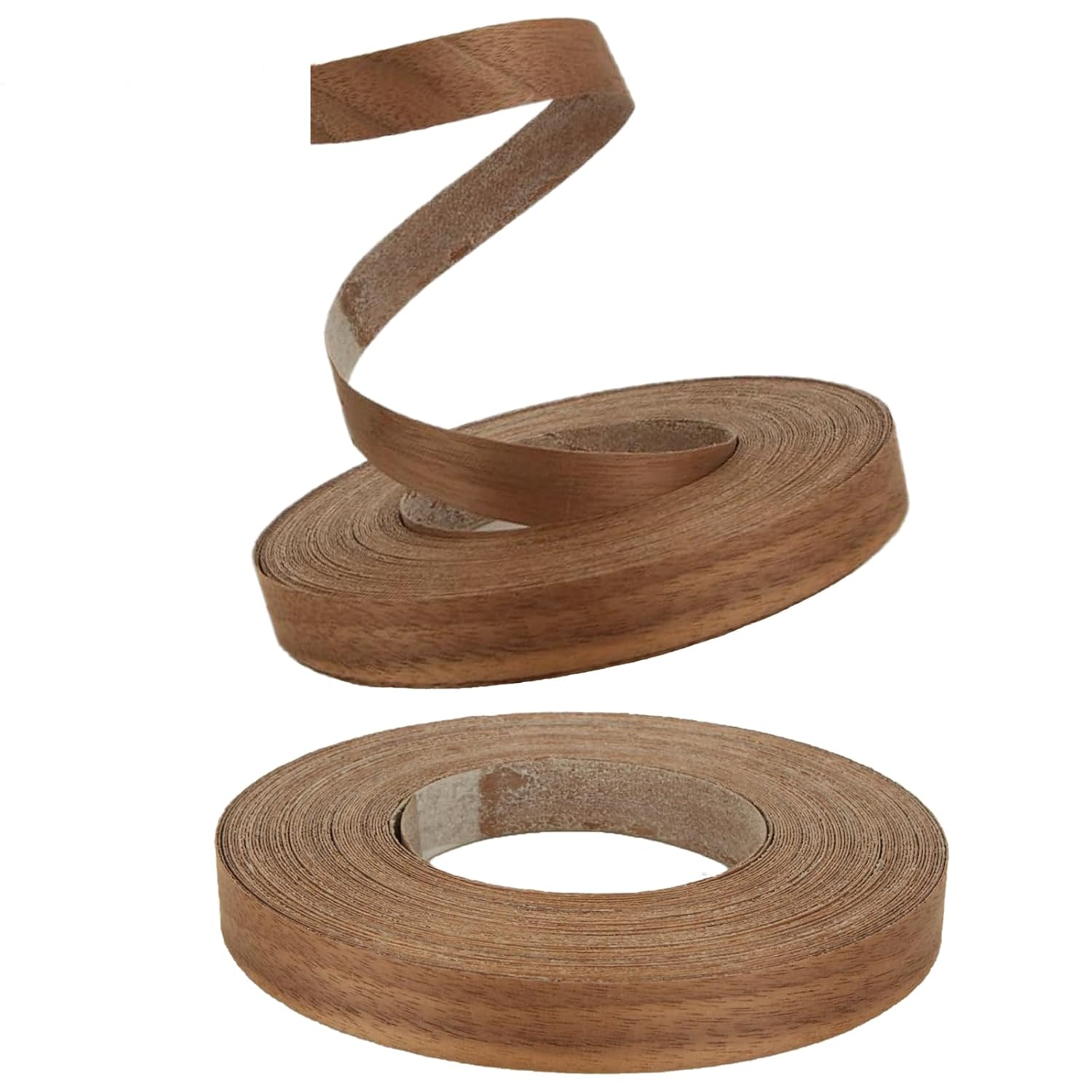 AKOLAFE 2PCS Walnut Edge Banding 3/4” x 65' Wood Veneer Strips Plywood