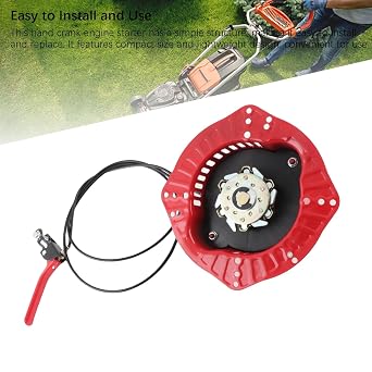 Hand Crank Starter, Stable Performance Hand Cranking Tool Replacement Multifunction Engine Starting Tool Simple Installation High Strength for Tractors, Lawn Mowers, Generators