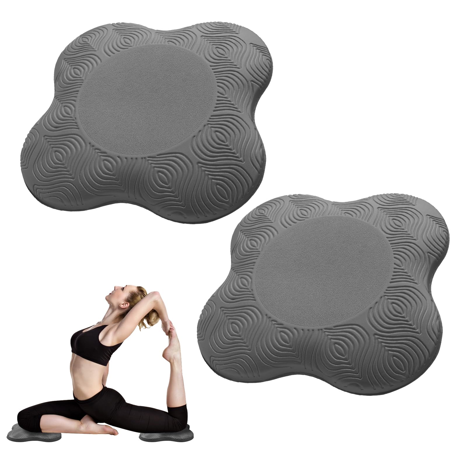2 packs Yoga Knee Pad Cushion Extra Thick for Knees Elbows Wrist Hands Head Foam Pilates Kneeling pad Yoga Knee Cushion Thick Exercise Pads for Knees Elbows Wrist Hands Head Foam Pilates Kneeling pad,Support Foam Pads for Women and Men