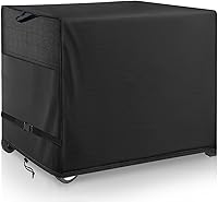 Vista 1 de Funda de comedor al aire libre, funda impermeable resistente para mesa de trabajo plana Royal Gourmet PC3401S y PC3401B, compatible con carrito